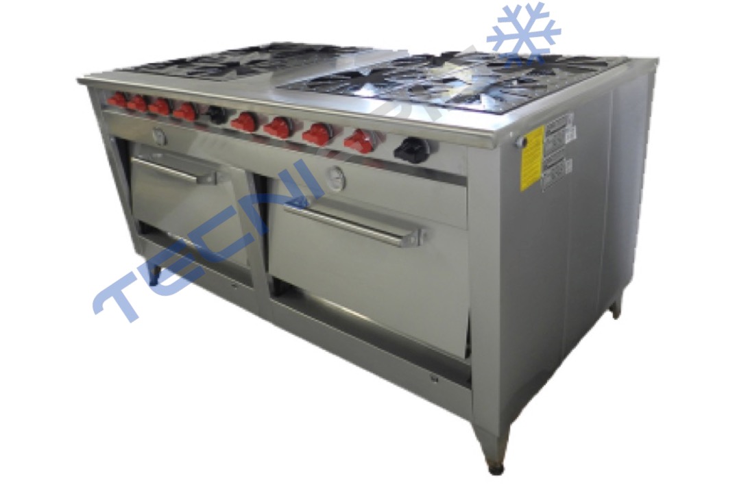 Cocina industrial 8 platos