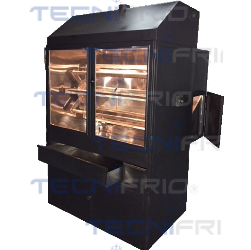 Asador de pollo a carbon