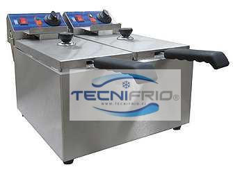 Freidora eléctrica dos depósitos