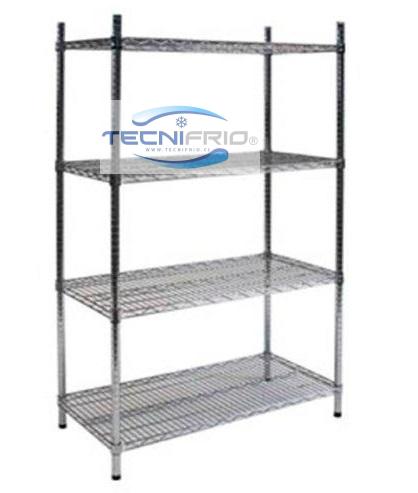 Estantería micro cromada